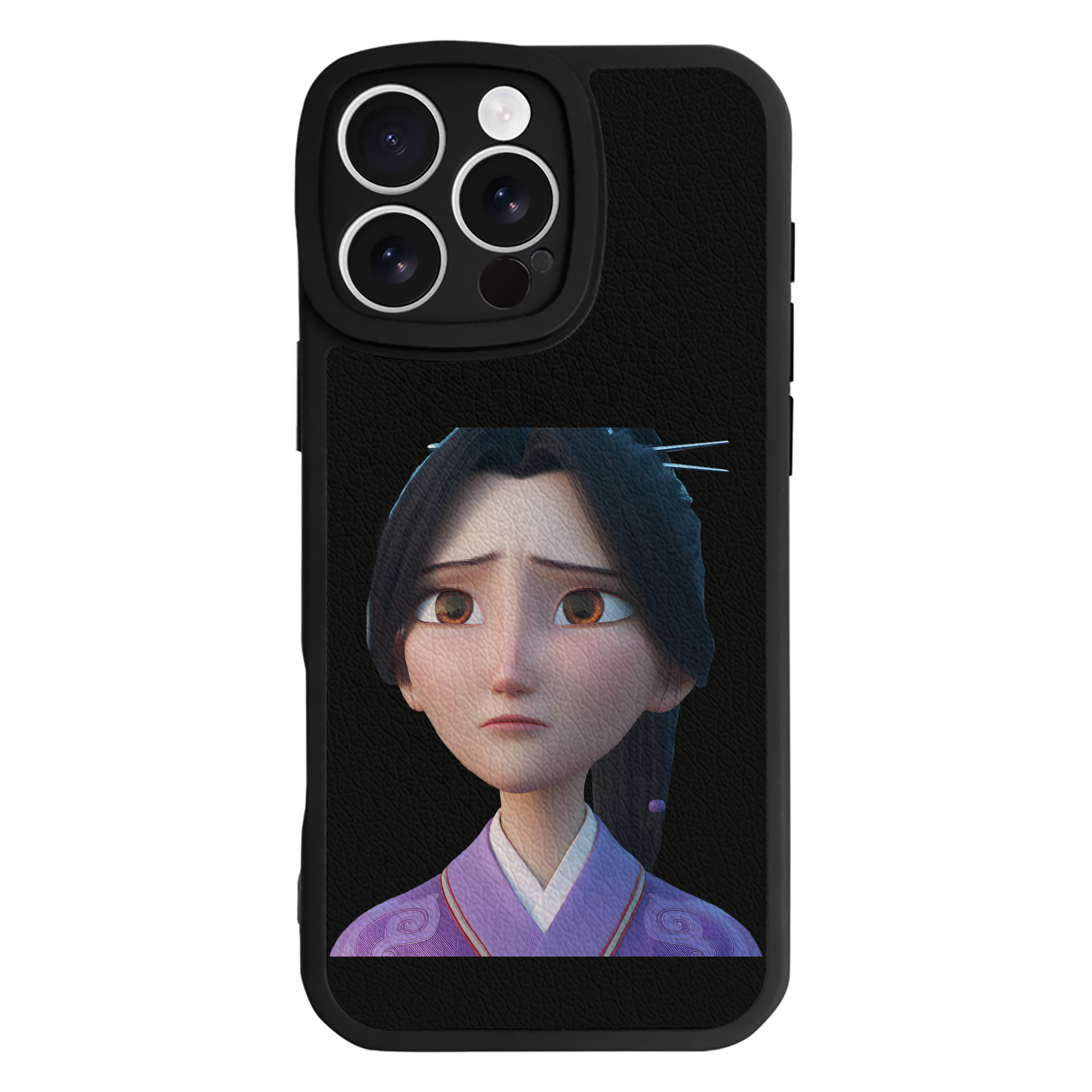 （画像用） Ne Zha 2 ナタ 魔童の大暴れ 【iPhone 16シリーズ対応】シリコンスマホケース（レザー調） 材質：シリコン